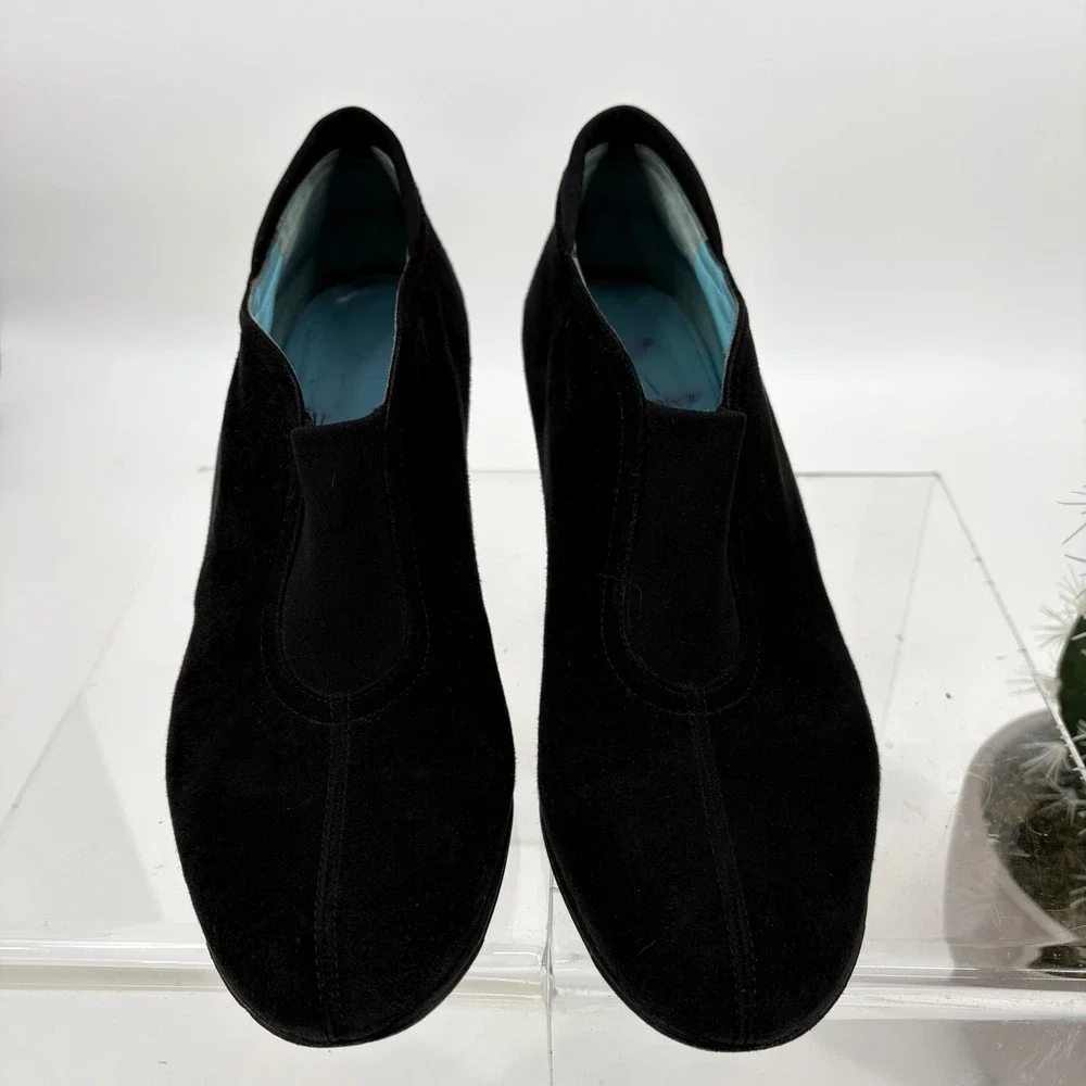 Thierry Rabotin Drosera Heeled Pumps Booties Black Suede Ergonomic 39.5